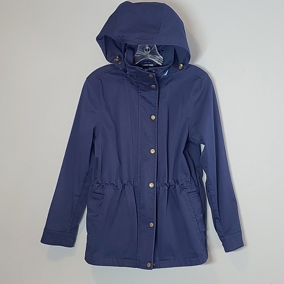 Lands' End hooded drawstring cinch waist jacket - Picture 4 of 6